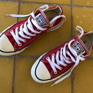Red Converse All Stars Women’s 6.5